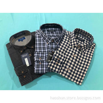 Competitive Price Flannelette Materials Velvet Men's Shirts